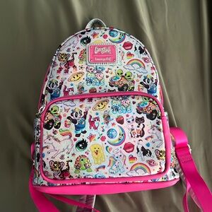 Like new Lisa Frank Loungefly mini backpack